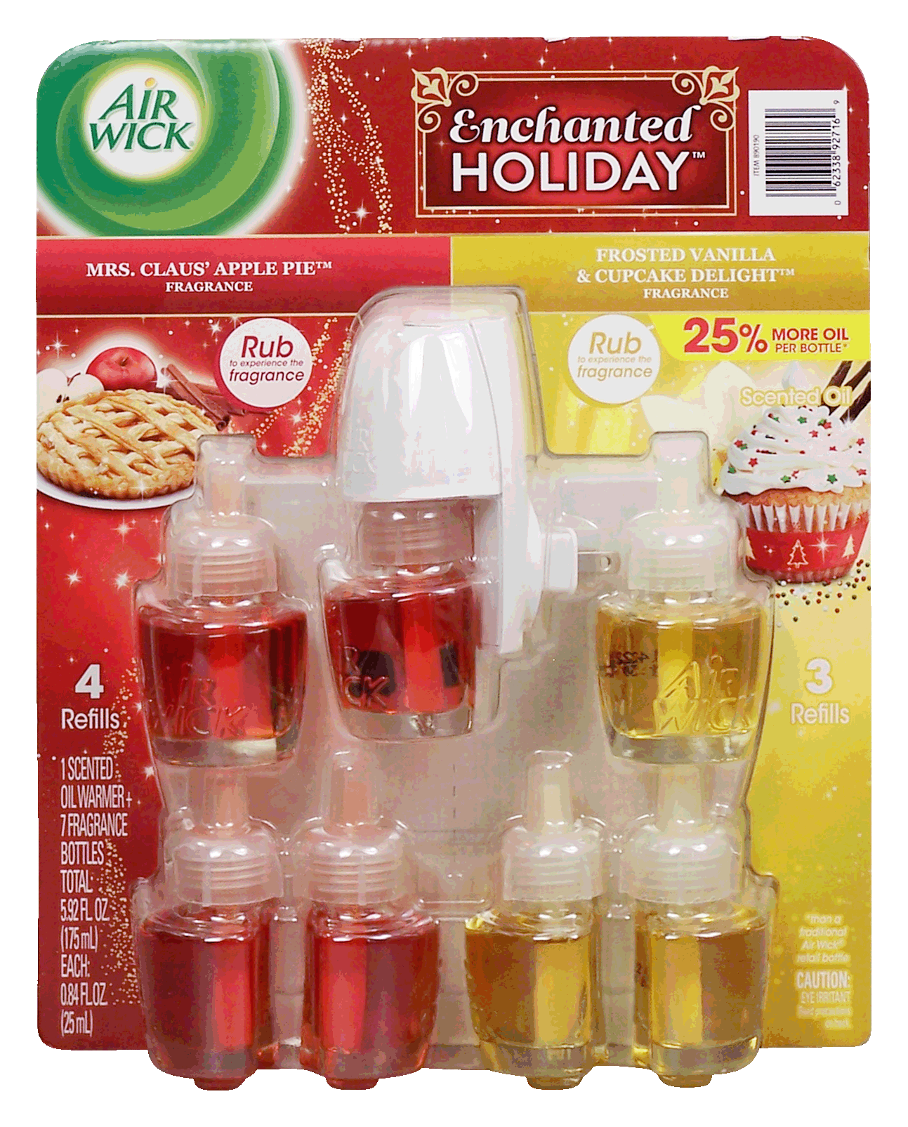 Air Wick Enchanted Holiday 1 scented warmer, 4 apple pie refills, 3 vanilla refills Full-Size Picture